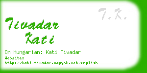 tivadar kati business card